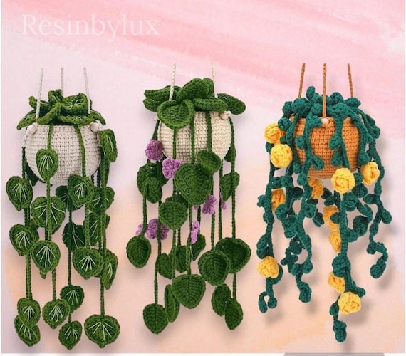 Hanging Flower Pot Crochet Kit: Beginner Home Craft
