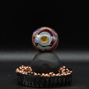 Borosilicate pendant with crushed opal