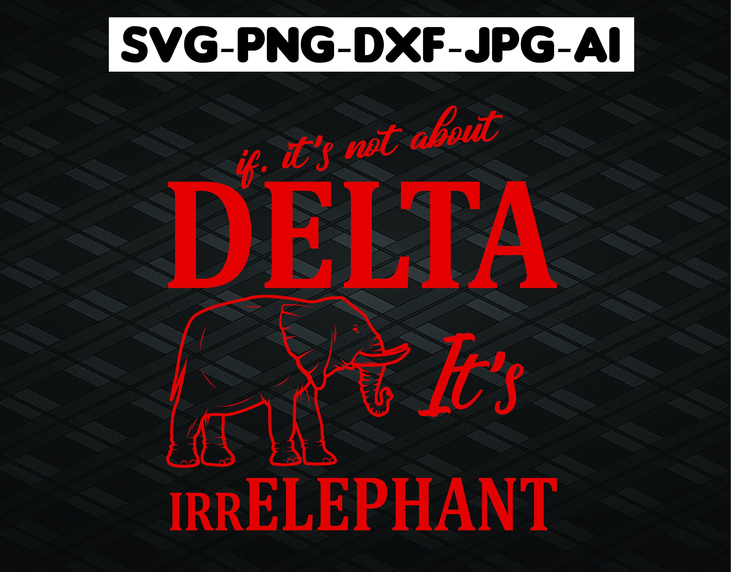 Delta Sigma Theta Elephant svg Delta Elephant svg1913 svg Etsy