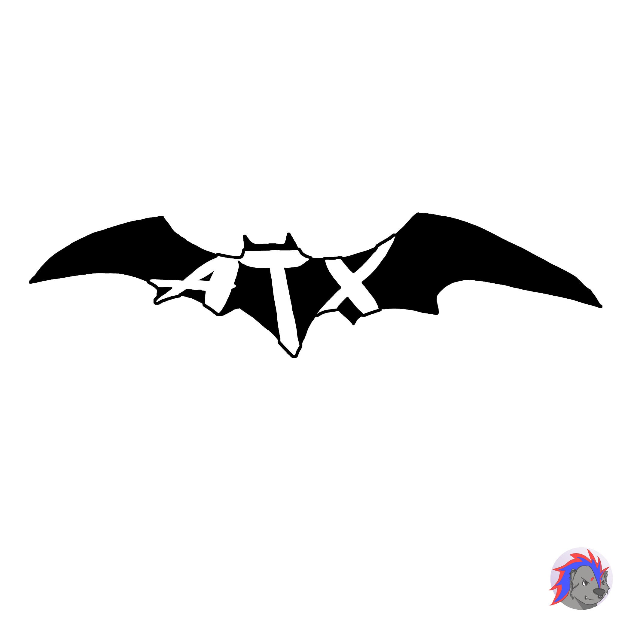 ATX Bat Sticker / Austin Texas Sticker / Austin Bats / Austin Etsy