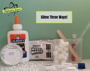 Slime STEM Kit! | Inleiding tot Chemistry Kit Grades 3-5 | Craft Kit | Homeschool, Lockdown, Virtual Learning Science Kit!