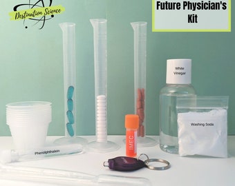 STEM Future Physician's Kit | Introduction to Medicine Grades 5-8 | Craft Kit | Homeschool, Lockdown, Virtual Friendly Science Kit!