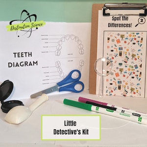 STEM Little Detective&#39;s Activity | Introduction to Forensics Grades K-3 | Craft Kit | Homeschool, Lockdown, Virtual Learning Science Kit!