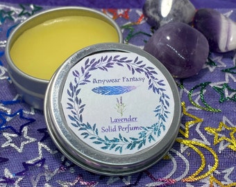 Natural Lavender Scented Solid Perfume .75 oz Tin