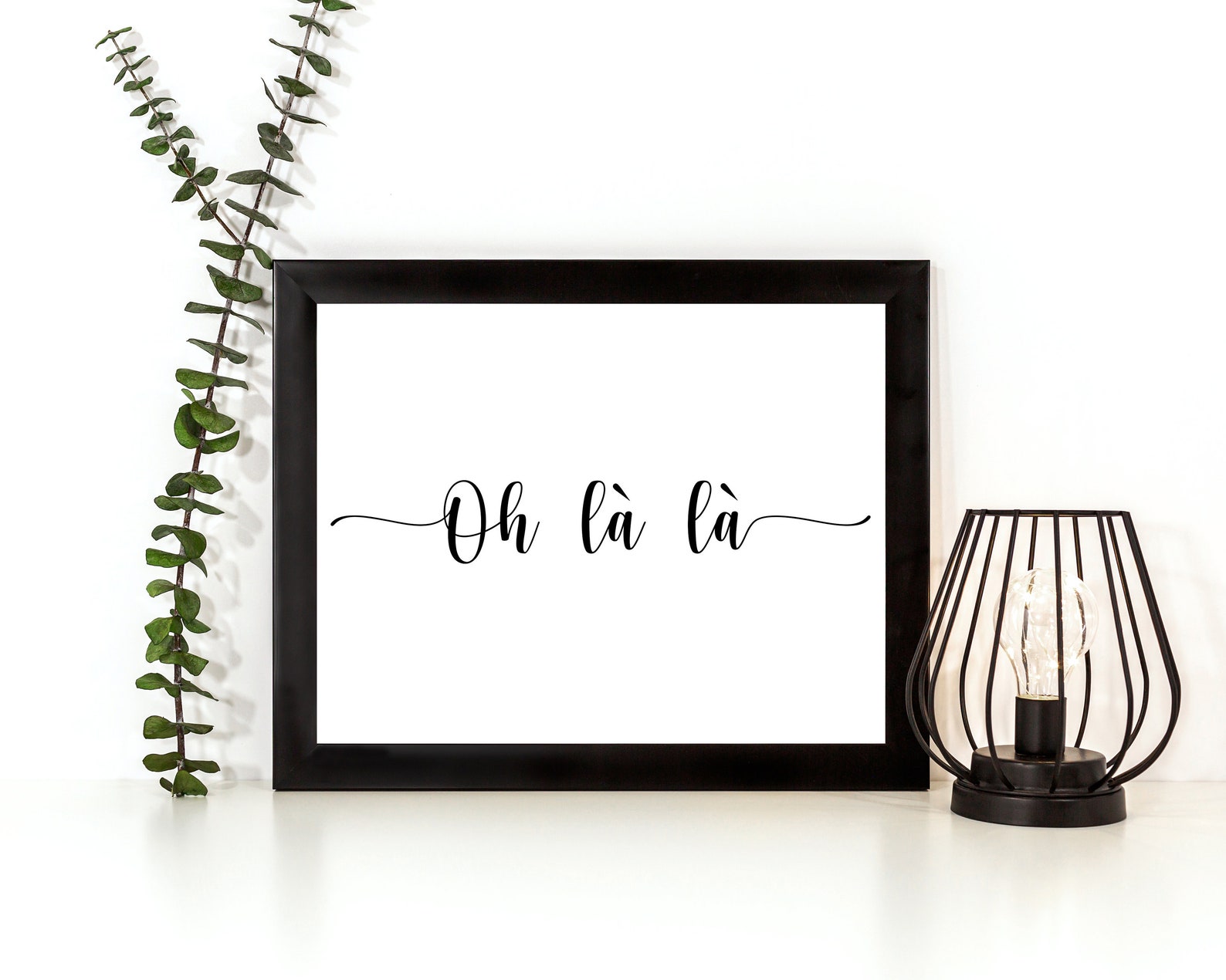 Oh Là Là French Printable Art Typography Art French Design Etsy