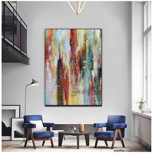 Abstract Art Contemporary Art, Large Abstract Painting, Oil Painting Original,Abstract Canvas Art, Master Bedroom Decor, Canvas Wall Art W89