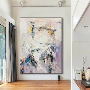Large abstract art ,Extra Large Painting On Canvas Large Abstract Painting Green Painting Extra Large Wall Art For Living Room W72