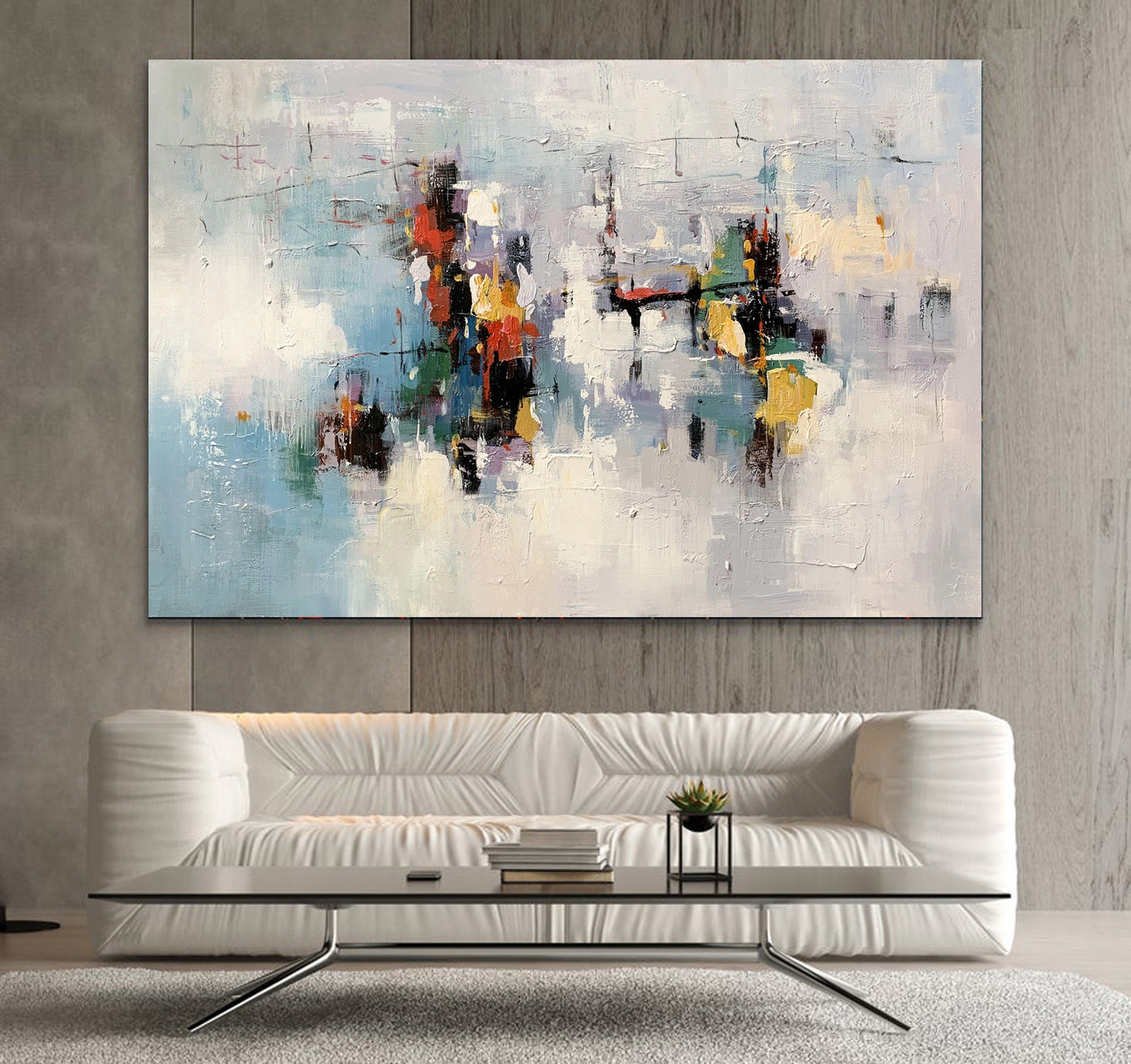 Large Modern Wall Art Painting Large Abstract Wall | Etsy