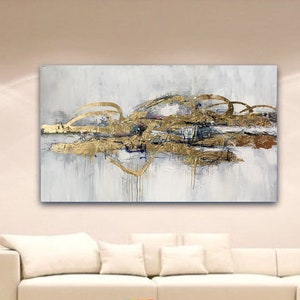 modern wall art, Gold abstract Art, large canvas paintings, Large Oil Painting, large canvas wall art, abstract wall art,canvas wall art W65