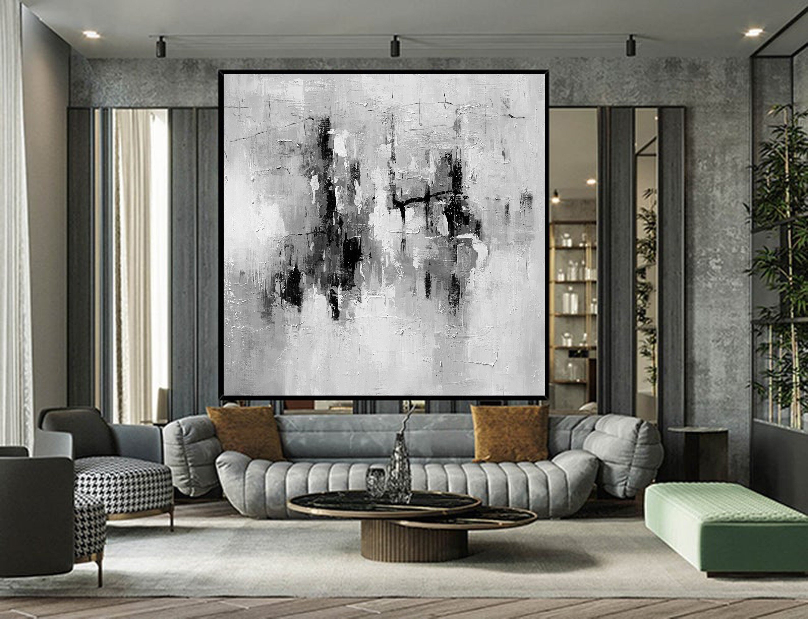 VGICH Abstrakte Wandkunst – 3-teilig, Je 30,5x40,6 Cm, Schwarz-weiß, Moderne Leinwandbilder Für Wohnzimmer