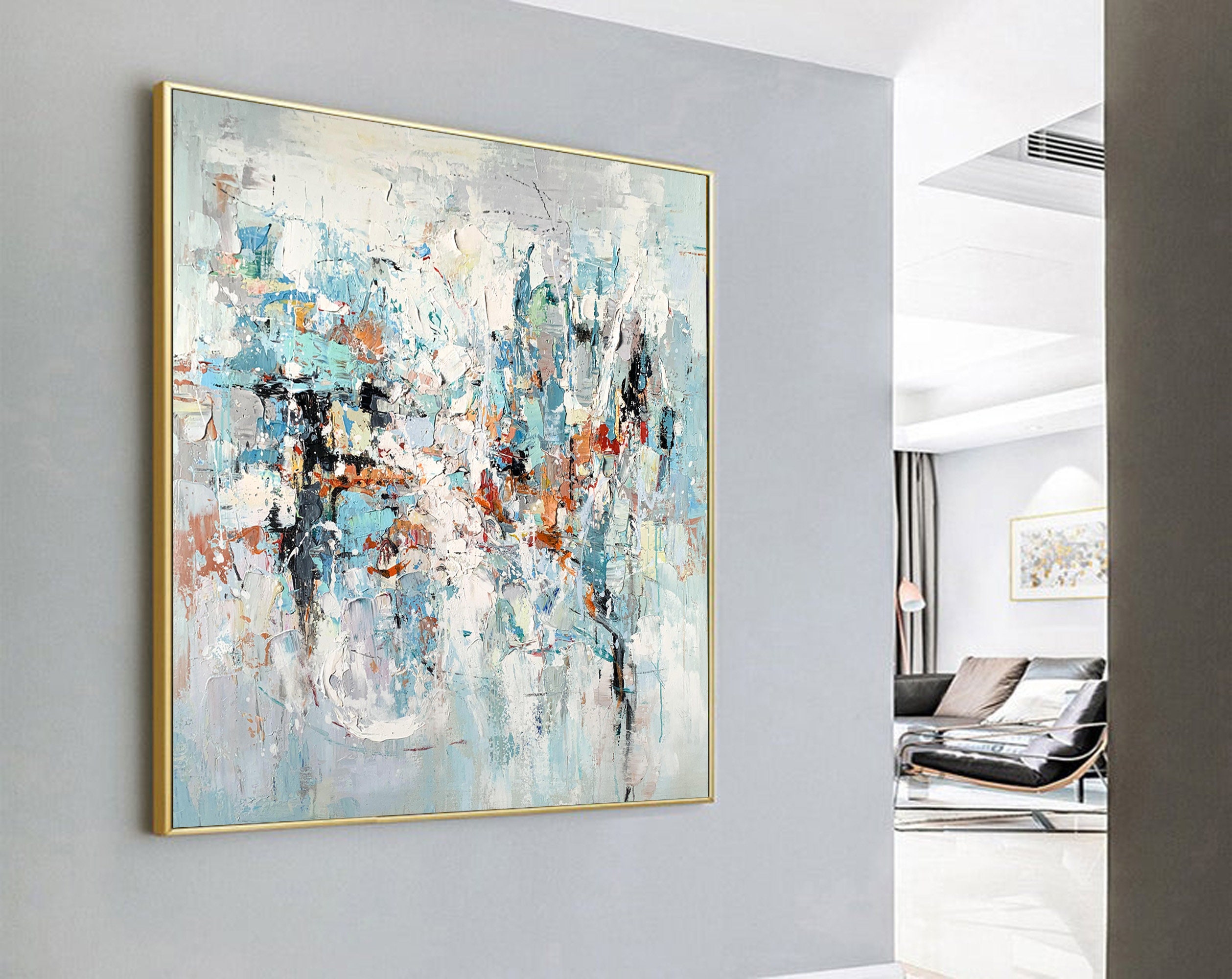 Large Modern Art Large Modern Wall Art Painting Large Etsy