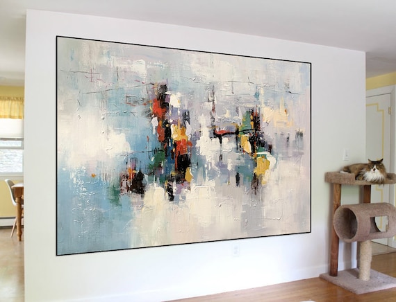 Large Modern Wall Art Painting, Large Abstract wall art,painting, large abstract art, abstract art Large Original Modern Abstract Decor W56