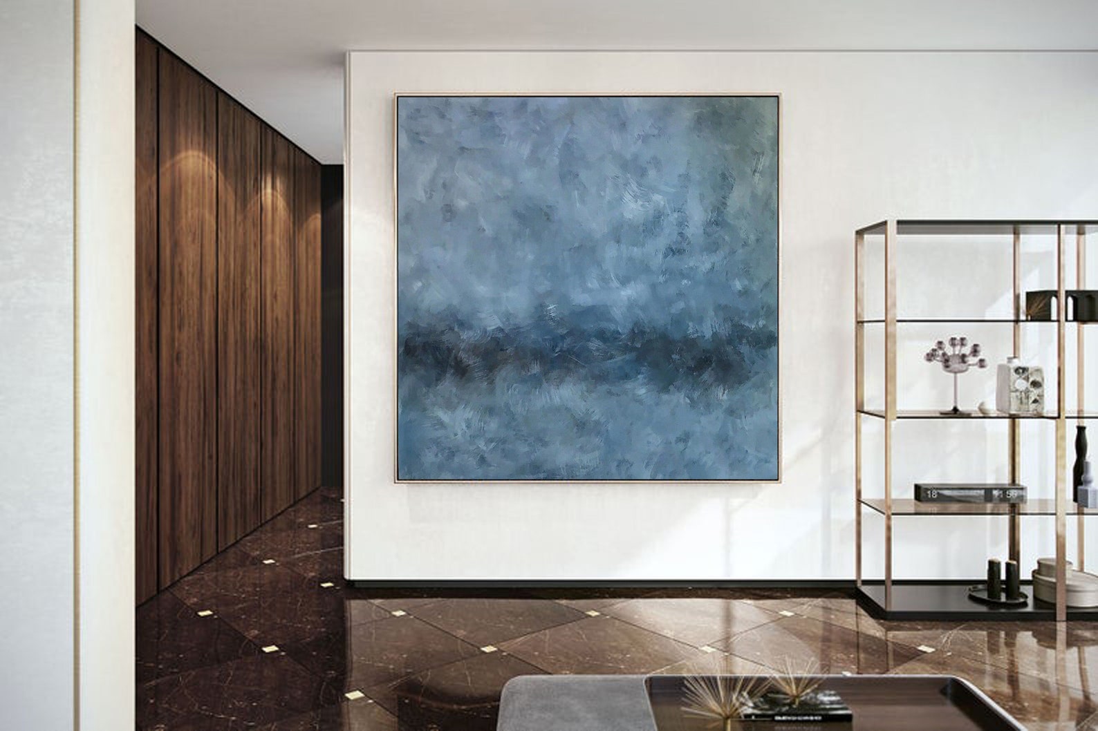 Original Blue Abstract Art , Extra Large Abstract Painting,abstract ...