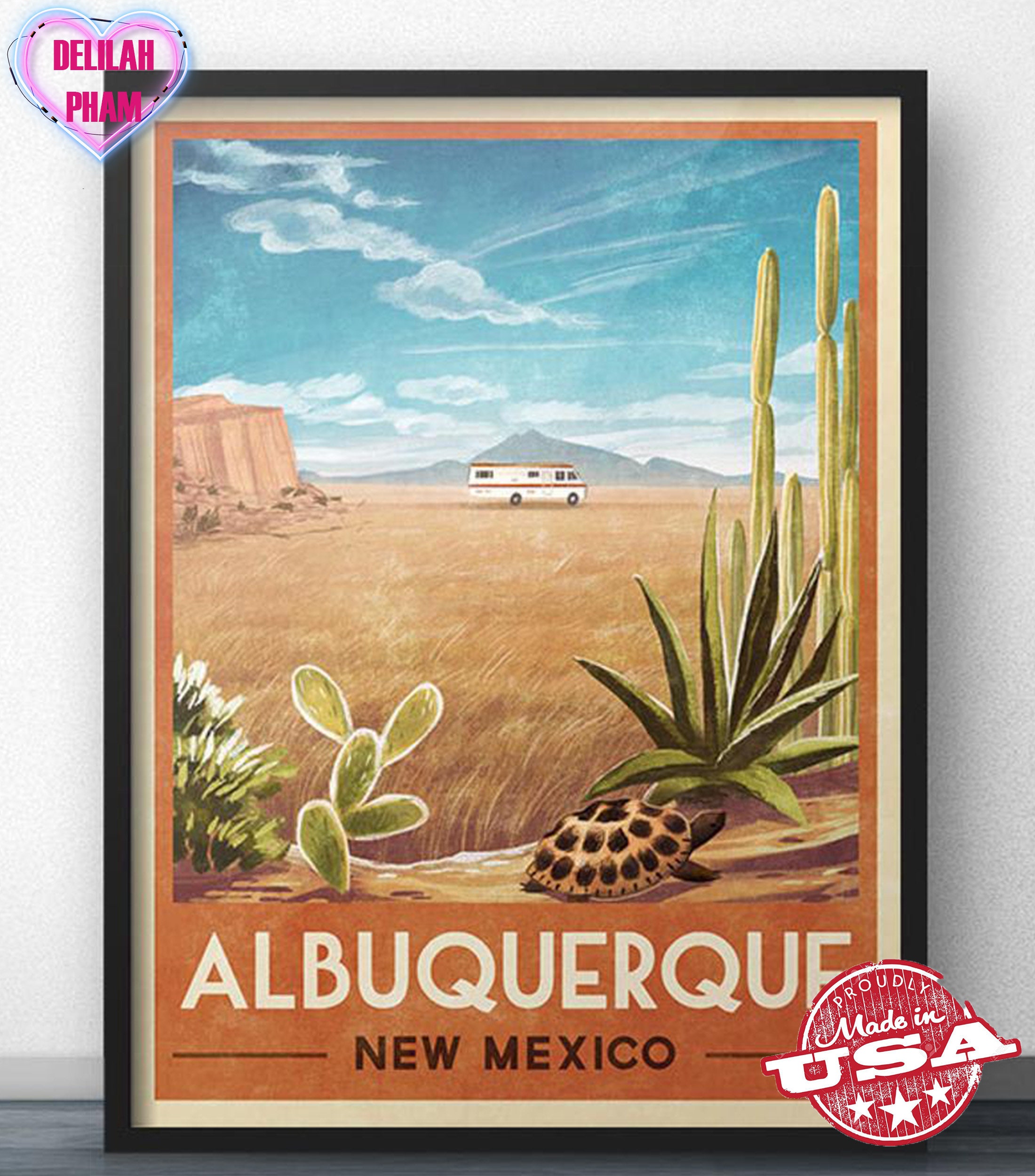 Albuquerque New Mexico Poster Movie poster Modern print Etsy