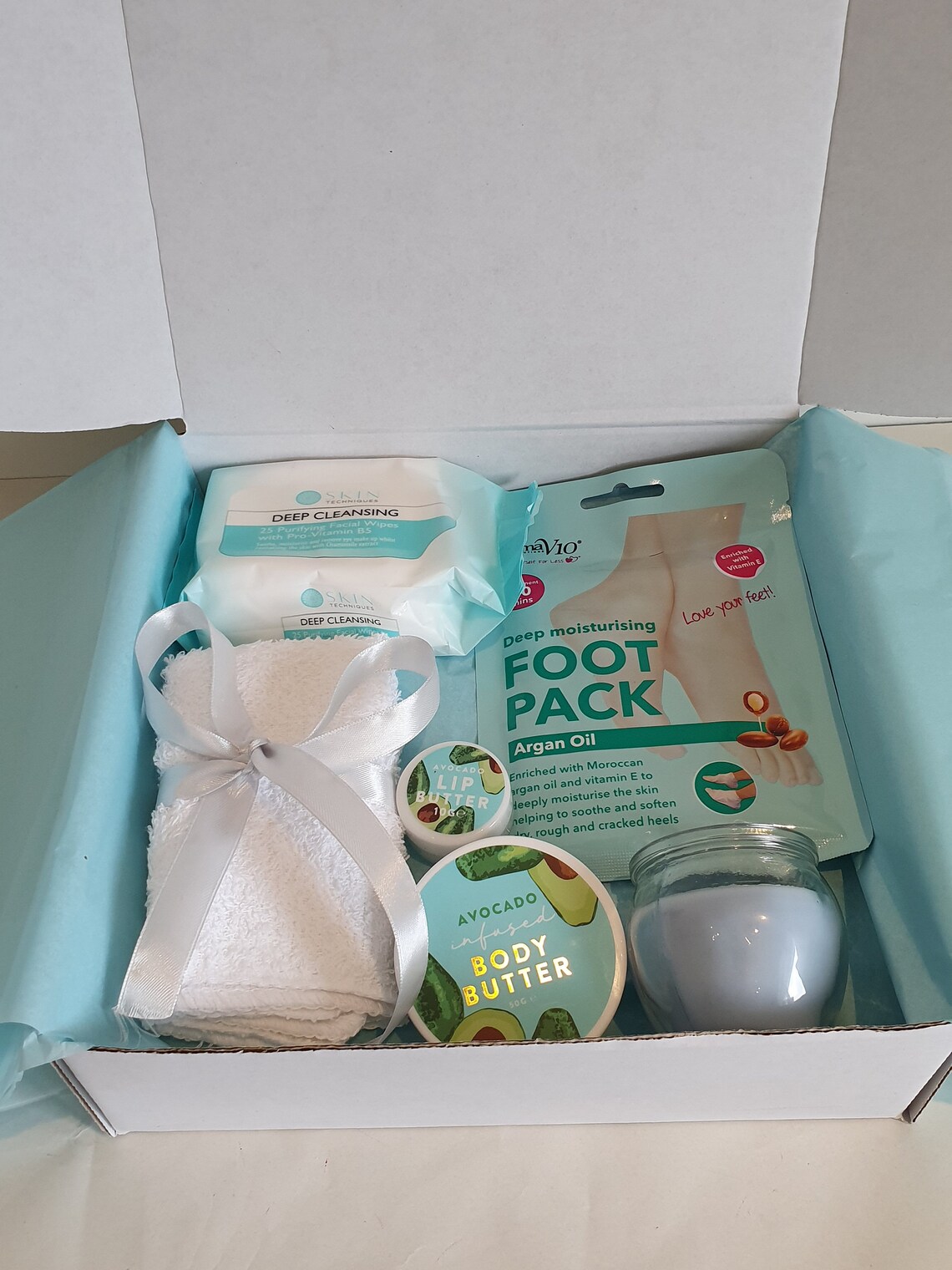 Blue bath hamper Spa pamper present Perfect gift for Etsy