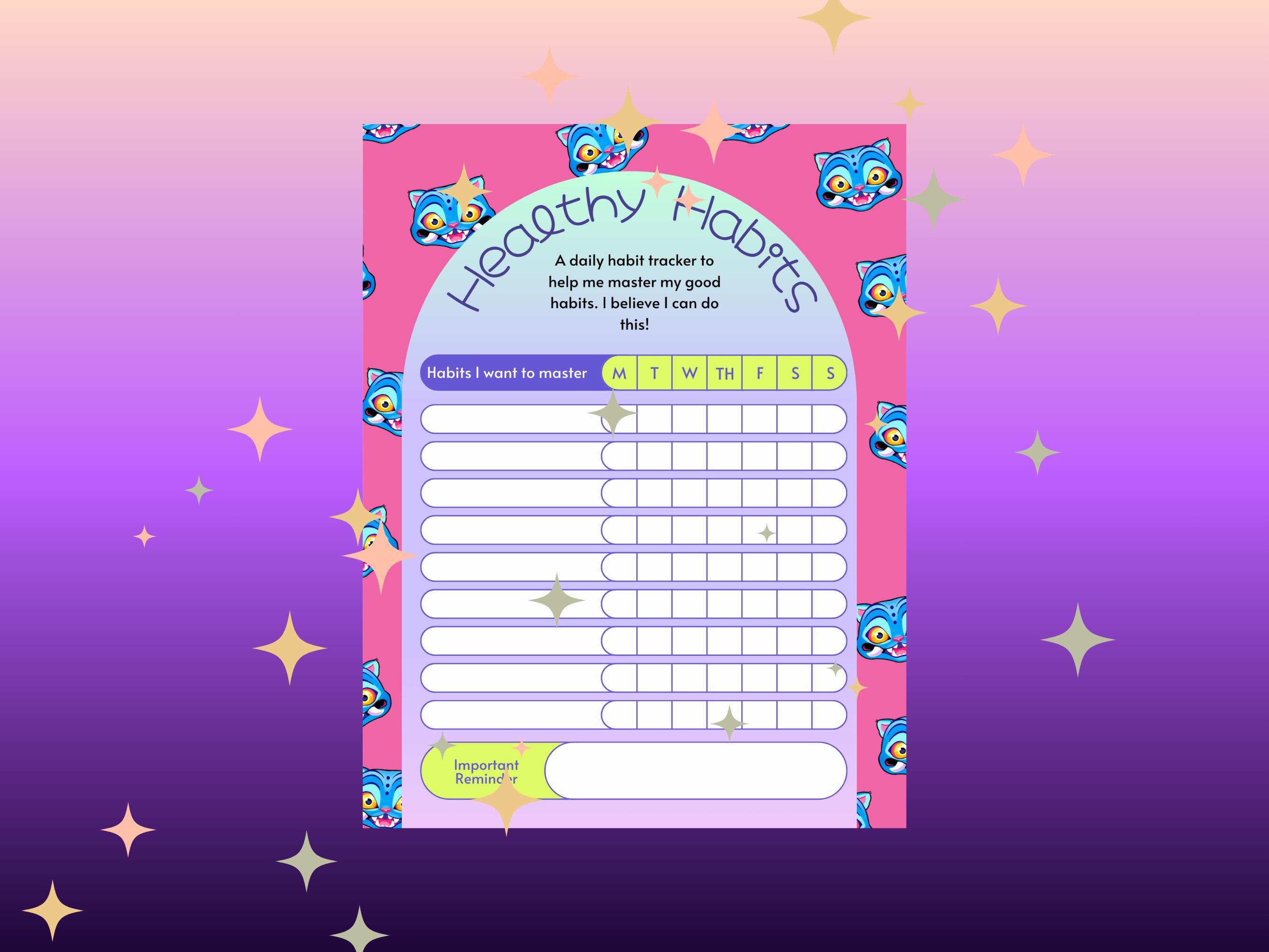 Routine Check Demon Kpop Demon Hunters Kids Organization Bundle | Study Planner, Chore ...