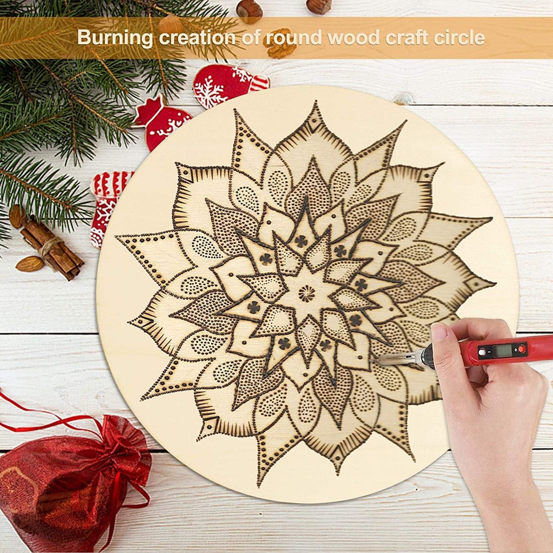 Set 12 Pieces Wood Circles For Crafts Unfinished Blank | Etsy