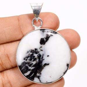 White Buffalo Turquoise Pendant 925 Sterling Silver Pendant Buffalo Gemstone Pendant Handmade Pendant Turquoise Pendant Necklace Gift