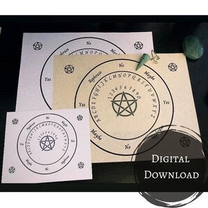 Pendulum Board / Printable / Witch PDF / Book of Shadows / BOS