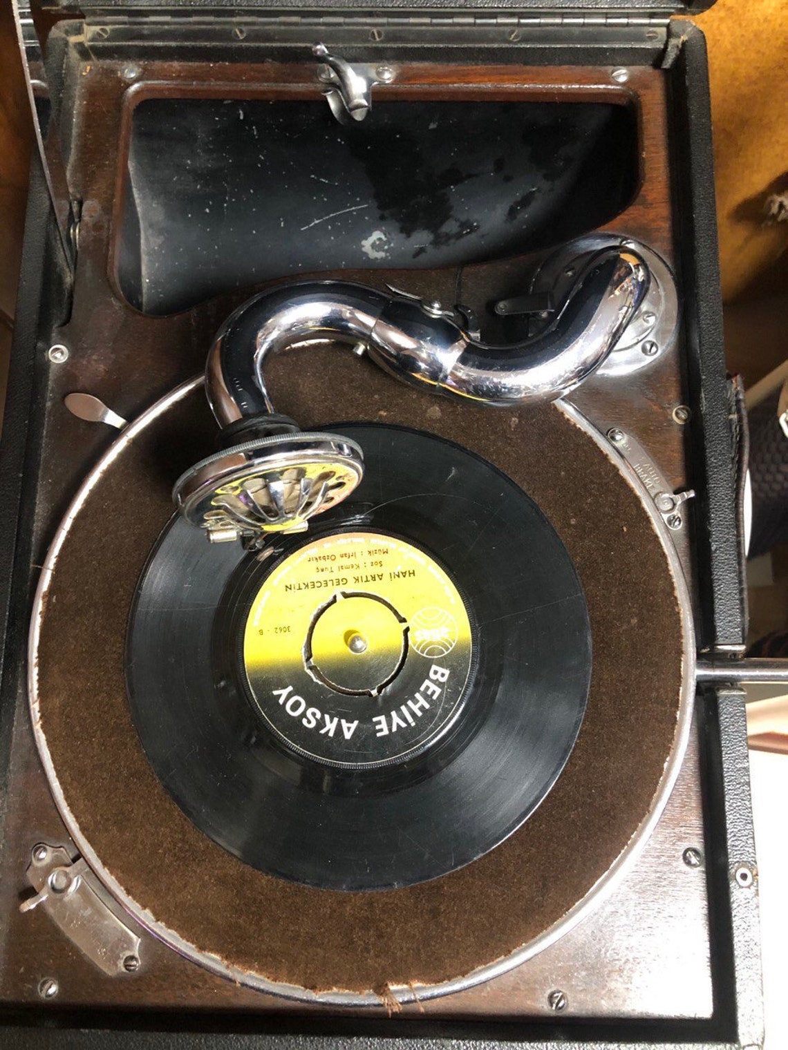 1900s Vintage Gramofon His Masters Voice Record Players Etsy