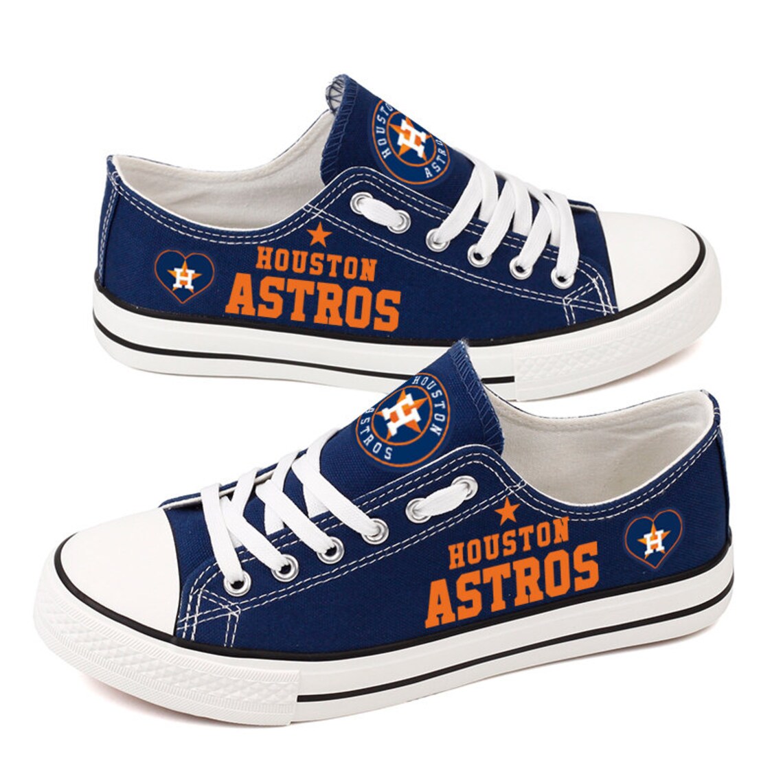 Houston Astros Low Top Shoes 7 Shoes for MLB fans Baseball Etsy