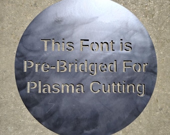 Plasma CNC Font PlasmaSans