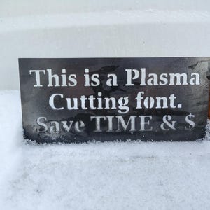 CNC Font PlasmaSqaurif