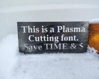 CNC Font PlasmaSqaurif