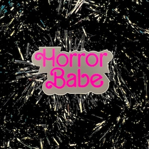 Horror Babe Matte sticker-3”x1.81”