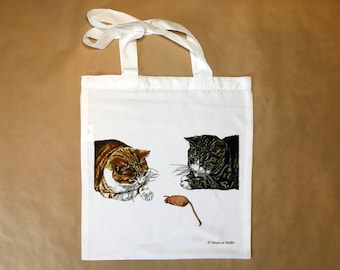 Ginger And Tabby Cat Tote Bag
