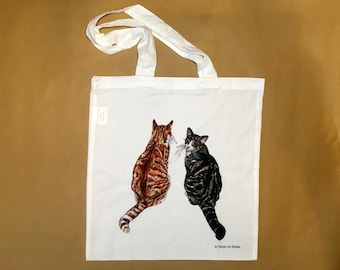 Ginger And Tabby Cat Tote Bag