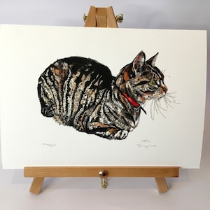 Cat Art Print, Fine Art Print, Cat Portrait, Tabby Cat Painting, Watercolour Tabby Cat Print, Cat Print, Tabby Cat, Cat Art, Giclee Print