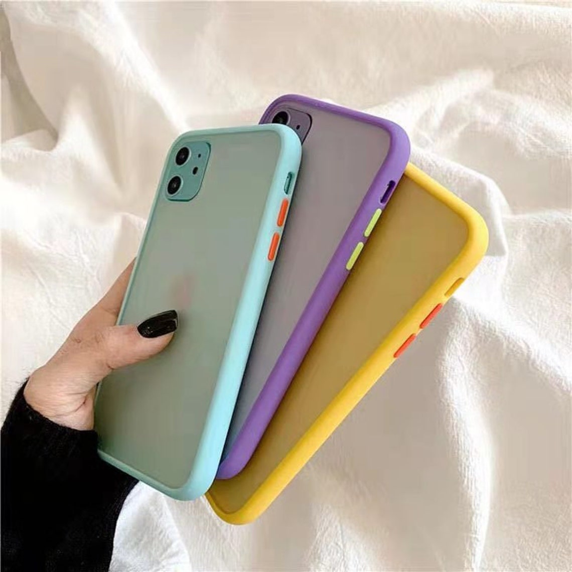 Matte Design Color Phone Case Cover Protection Flexible Etsy