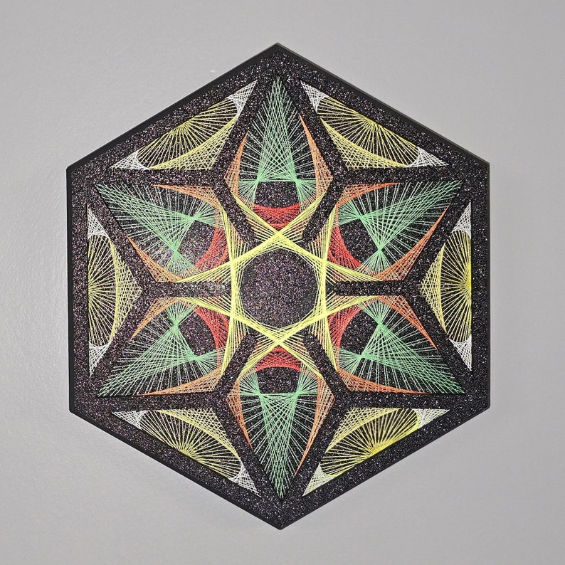 3d-printed String Art Wall Hanging - Multiple Plate Colors Available - Etsy