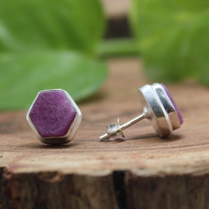 Rubin Ohrringe | Natürlicher Rubin | Edelstein Ohrringe | Juli Geburtsstein | Sterling Silber 925 | Personalisierte Geschenke | Handgefertigter Schmuck