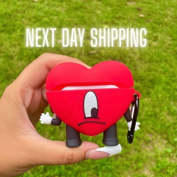 UN Verano sin ti Bad bunny red heart AirPod case