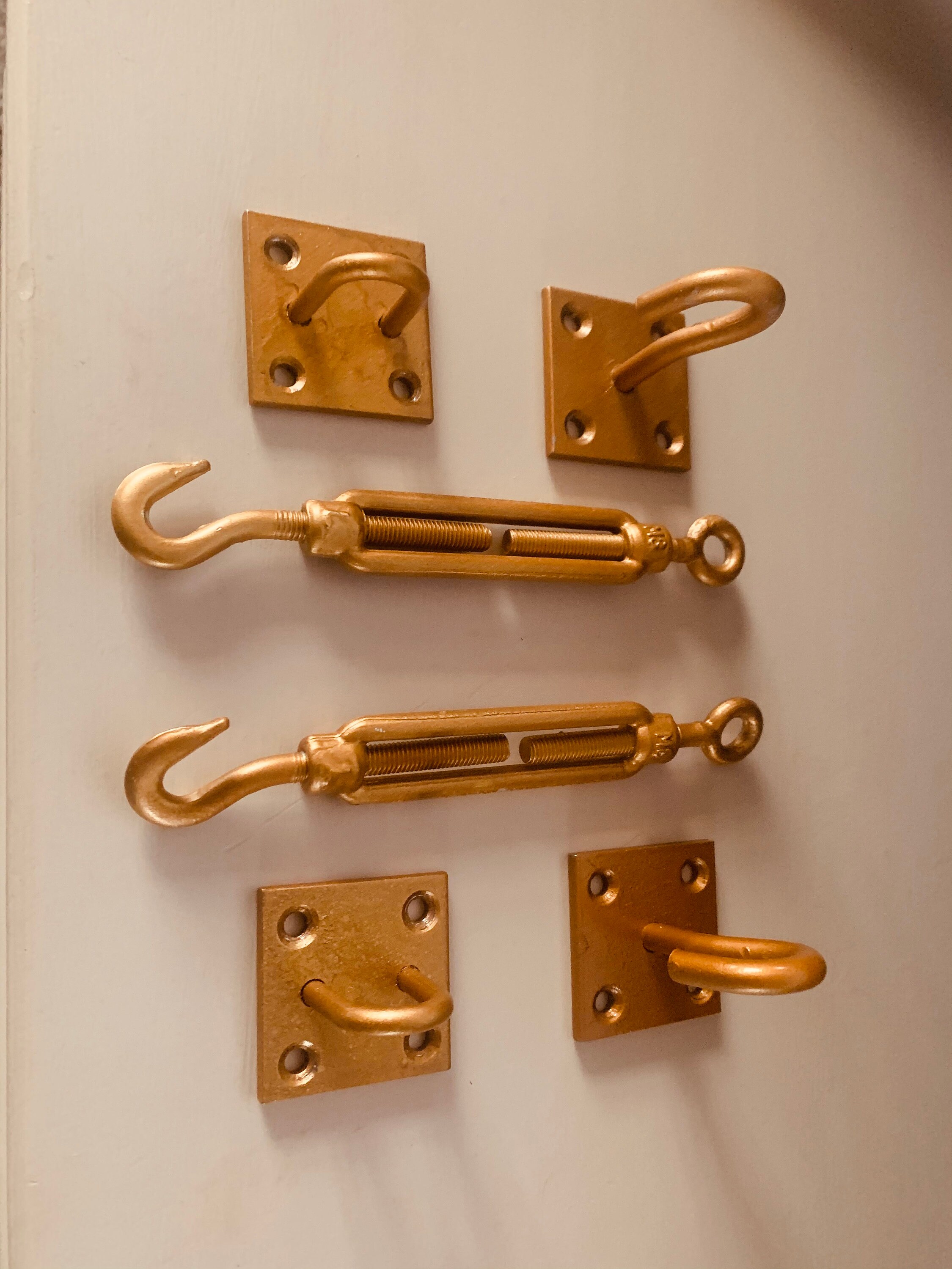 Set of 2 unique industrial Turnbuckle shelving bracket sets Etsy