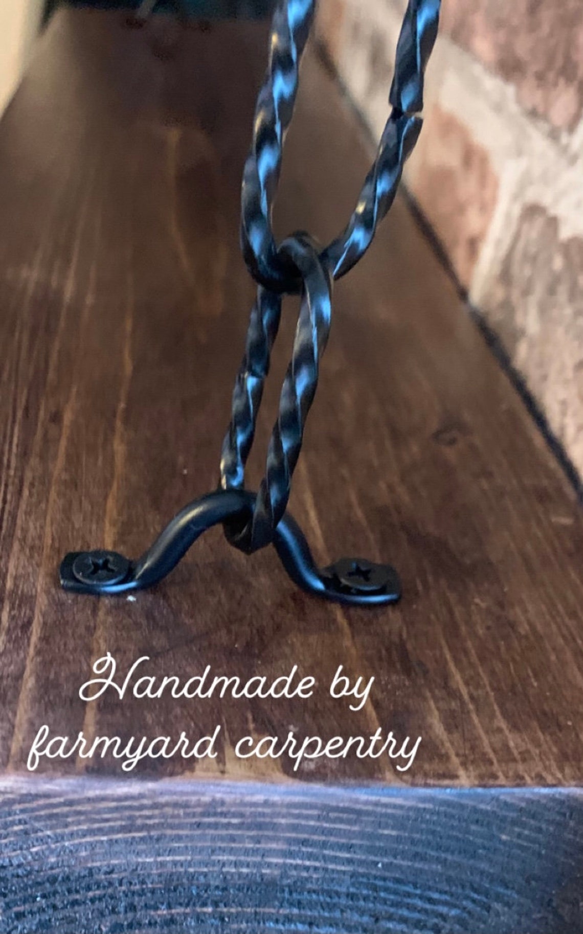 Set 2 of unique bespoke chain brackets Etsy