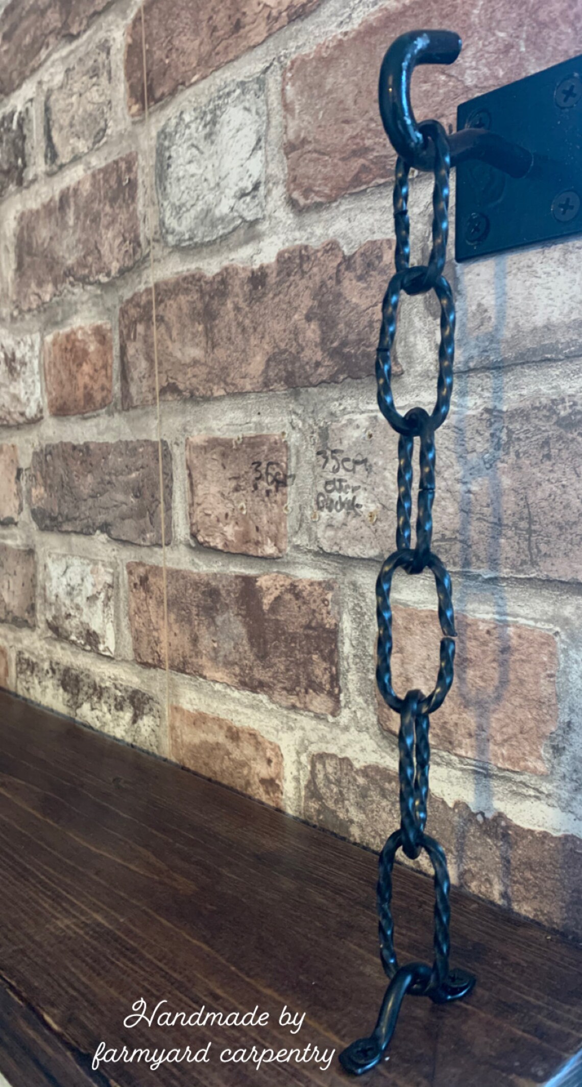 Set 2 of unique bespoke chain brackets Etsy