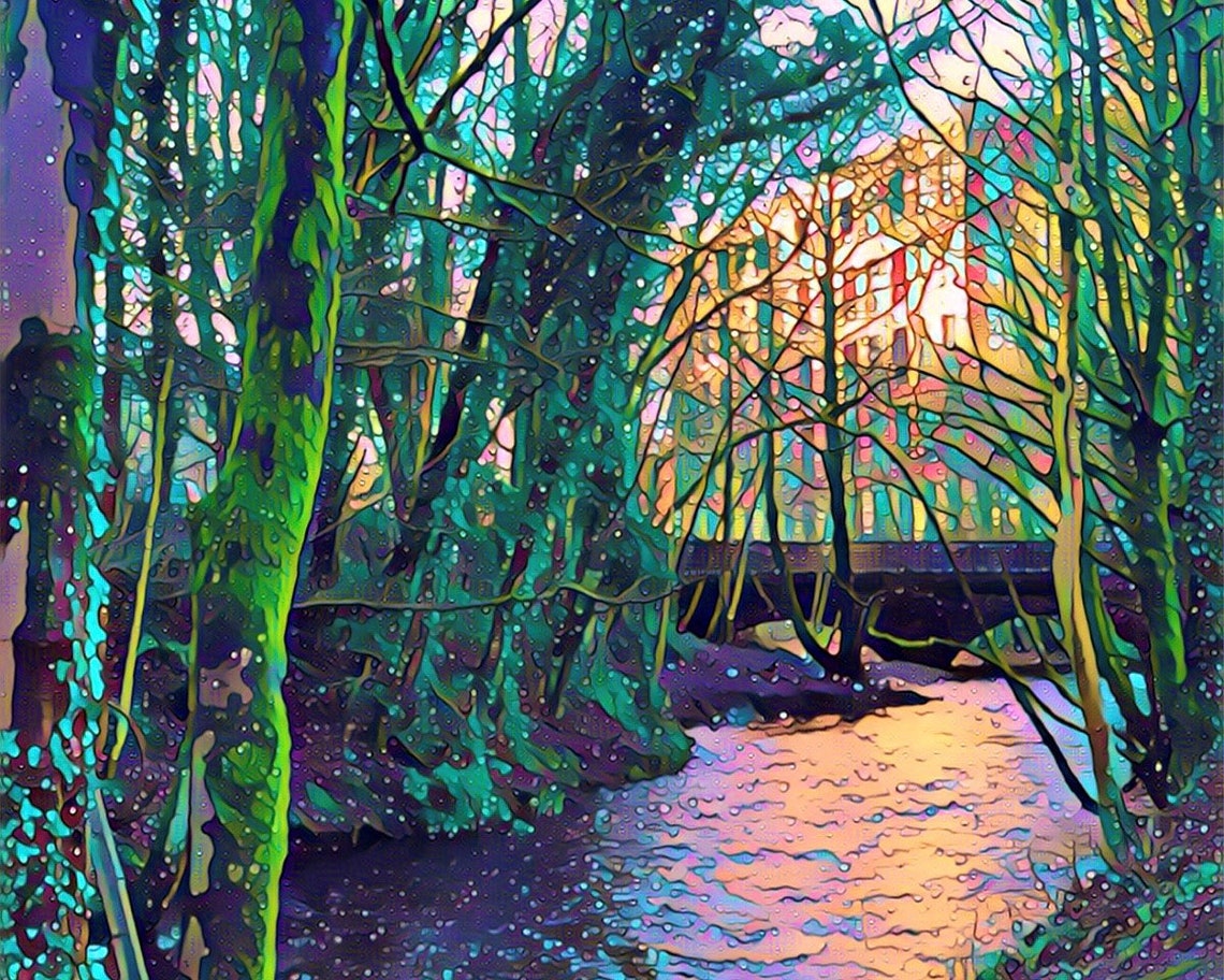 Eagley Brook River Valley Mill Bolton Trees Countryside Landscape