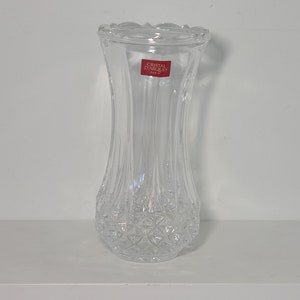 Crystal clear glass Vase. Cristal D&#39;Arques, Paris Lead Crystal 6 1/2&quot; Vase. Home Decor. Wedding Gift.