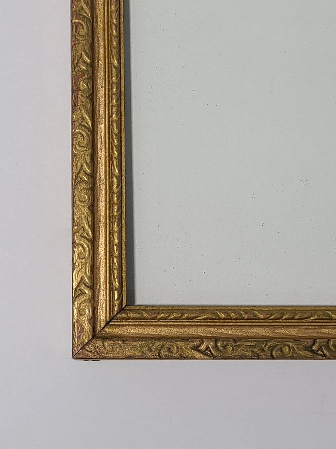 Vintage 7x9 Wood Gold Painted Frame. Vintage Painted Wood Etsy