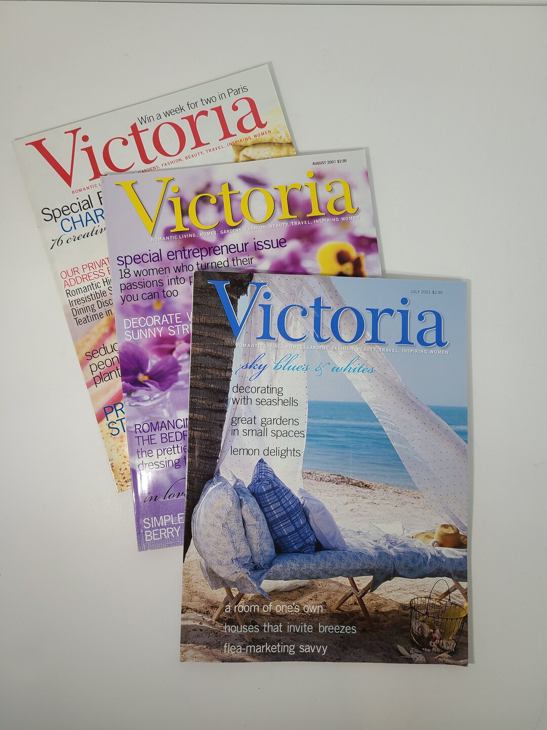 Victoria Magazines July 2001, August 2001, September 2001. Back Issues ...