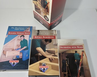 Handyman Club of America Special Edition Home Renewal Series. Set of 3 VHS tapes.