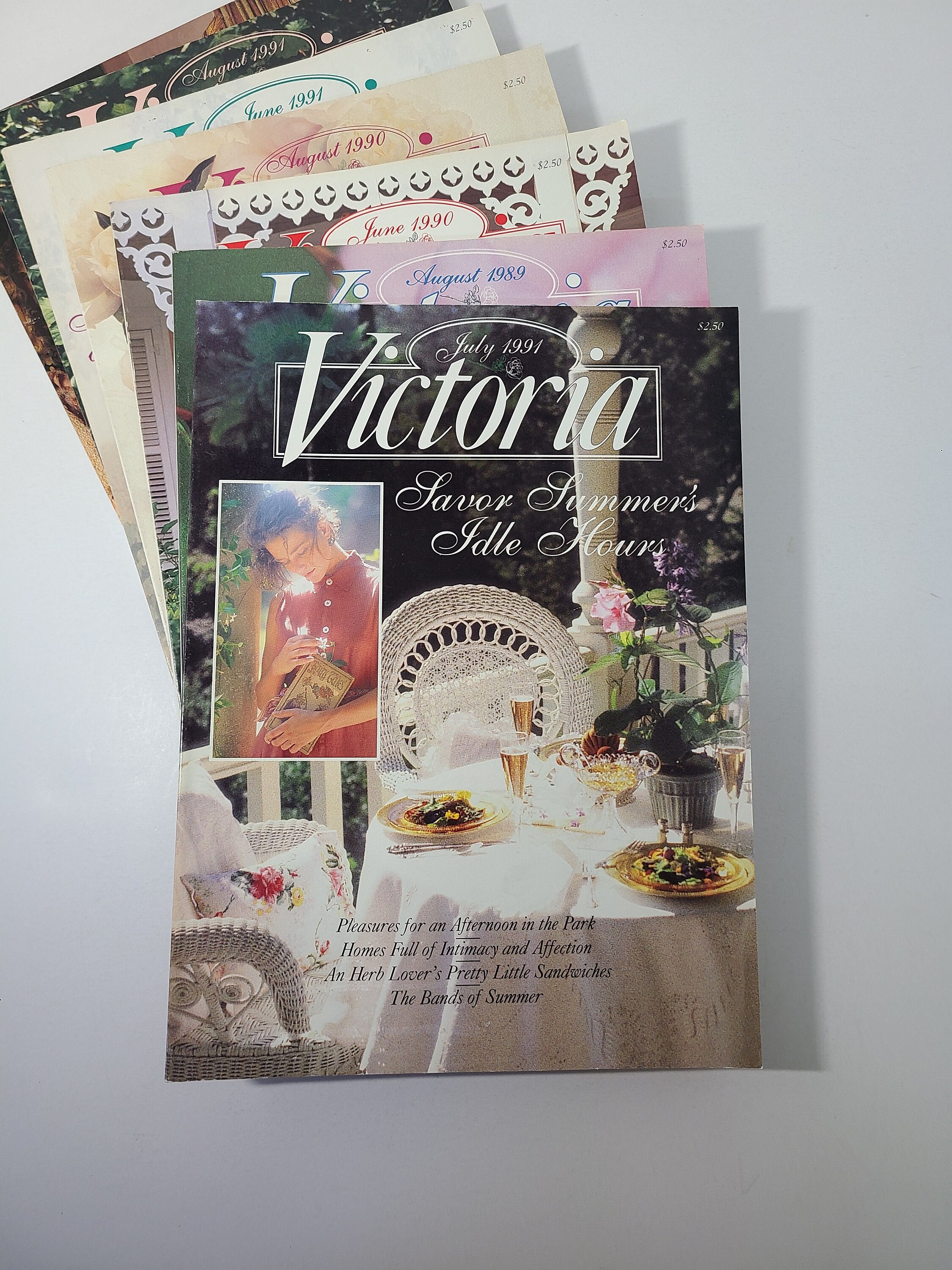 Victoria Magazines 1989-1991. Back Issues Sold Individually