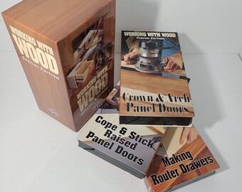 Handyman Club of America Special Edition Working With Wood Set of 3 VHS tapes.