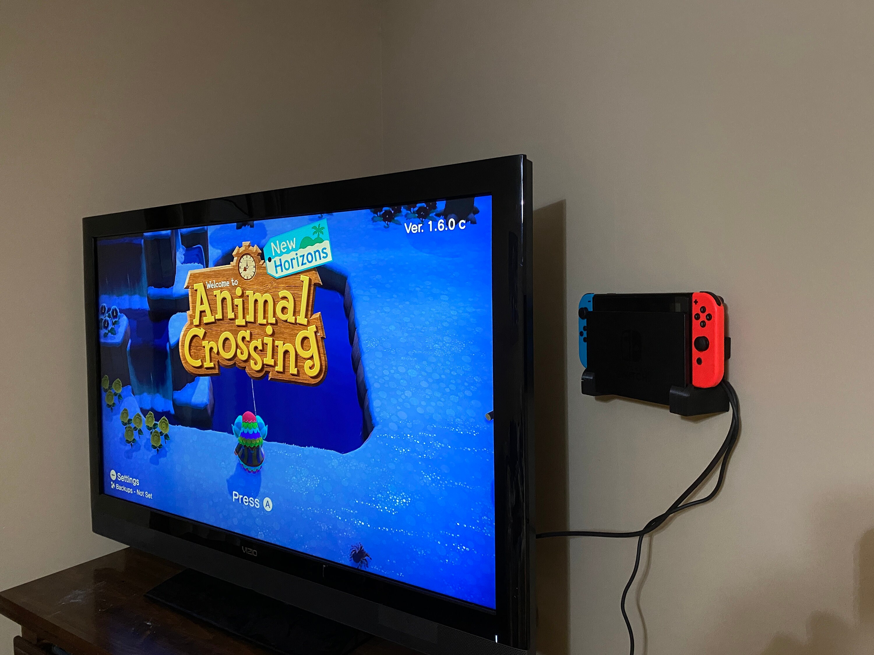 Nintendo Switch Wall Mount Space Saver Custom Colors Etsy