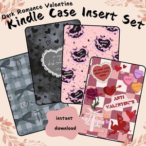 Valentine Dark Romance Kindle Insert, Kindle Case Insert, Book Gift, Kindle Paperwhite 10 11 generation Base Oasis, Valentine Fantasy Kindle