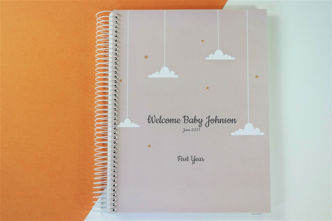 Baby First Year Memory Book Personalized Baby Book Cover Etsy New Zealand
