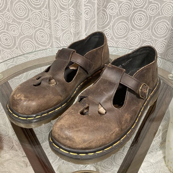 Brown Mary Jane Doc Martens